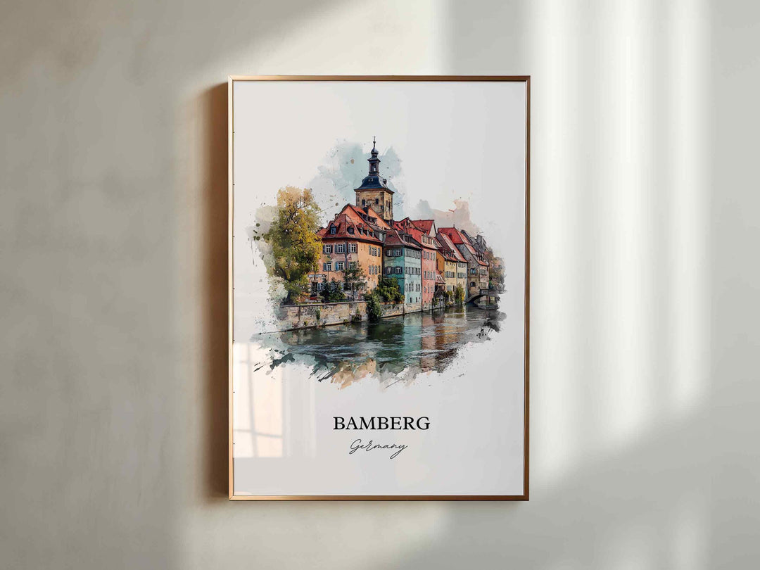 Bamberg, Germany – Watercolor Art Print