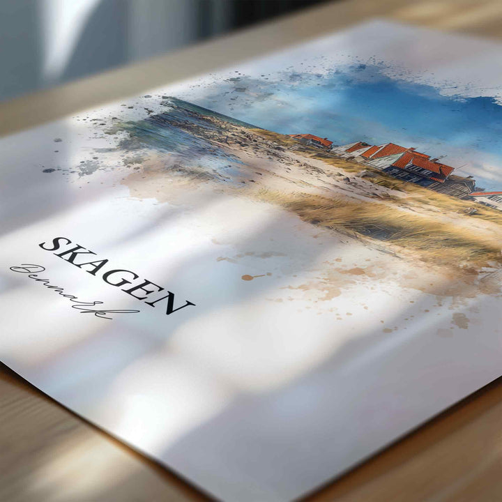 Skagen, Denmark – Watercolor Art Print