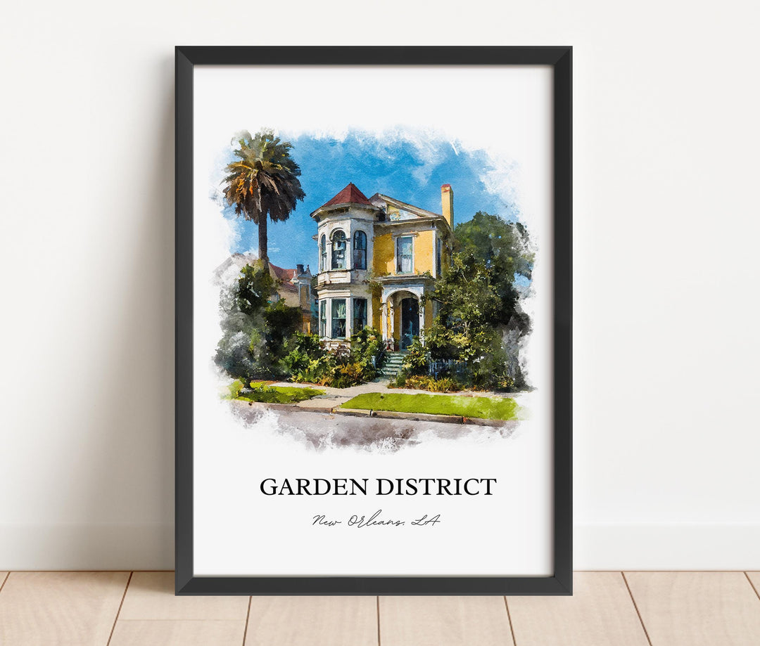 New Orleans, Louisiana, USA – Watercolor Art Print