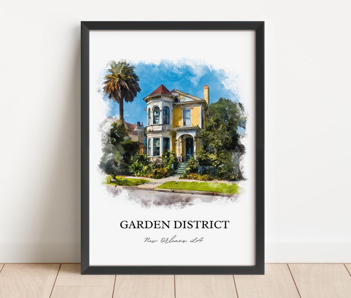 New Orleans, Louisiana, USA – Watercolor Art Print