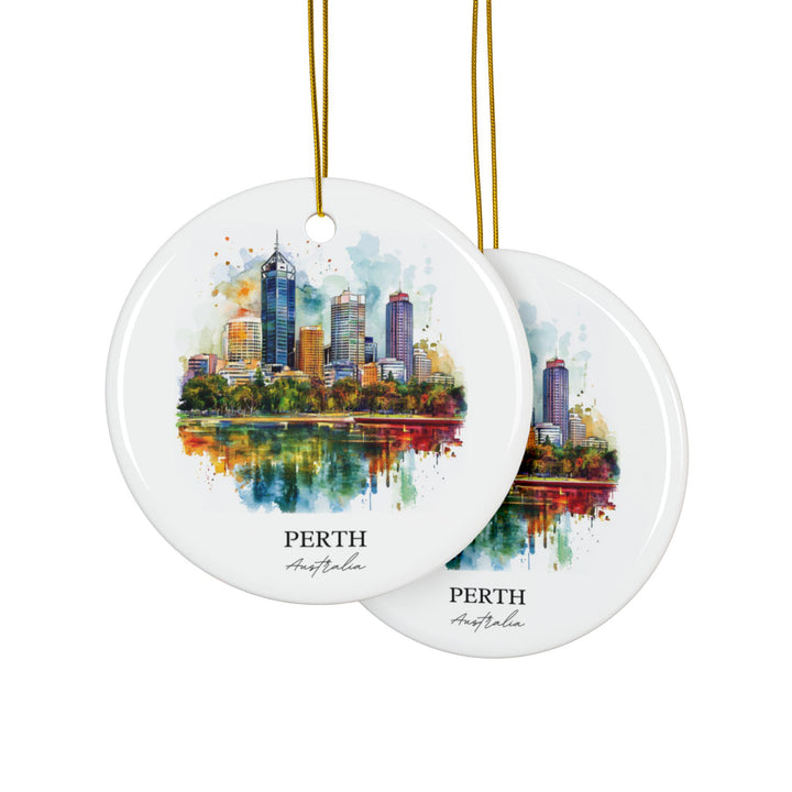 Perth Australia Ornament: Unique Perth Souvenir, Perth Xmas Decor, and Authentic Perth Australia Gift
