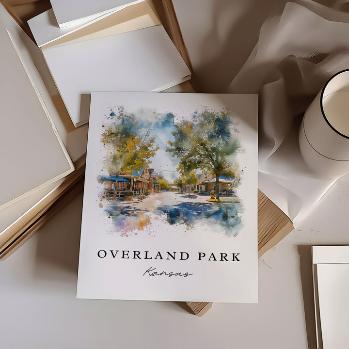 Overland Park KS wall art - Kansas, Overland Park print, Overland Park Kansas Wedding gift, Birthday present, Custom Text, Perfect Gift