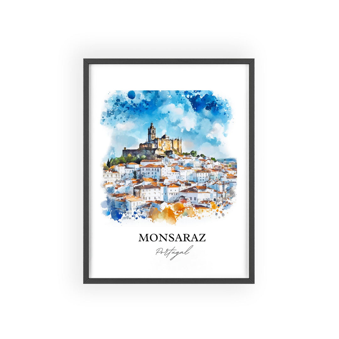 Monsaraz, Portugal – Watercolor Art Print