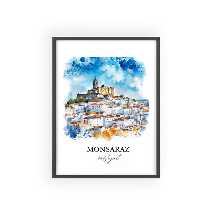 Monsaraz, Portugal – Watercolor Art Print