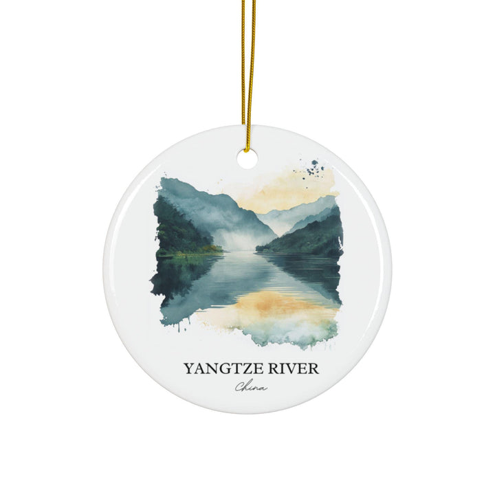 Yangtze River Ornament: Unique Yangtze River Souvenir, Yangtze River Xmas Decor, and Authentic Yangtze River Gift