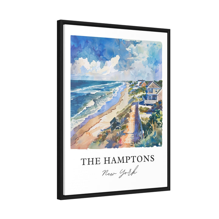 The Hamptons NY Art, The Hamptons Print, The Hamptons Watercolor, Hamptons NY Gift,