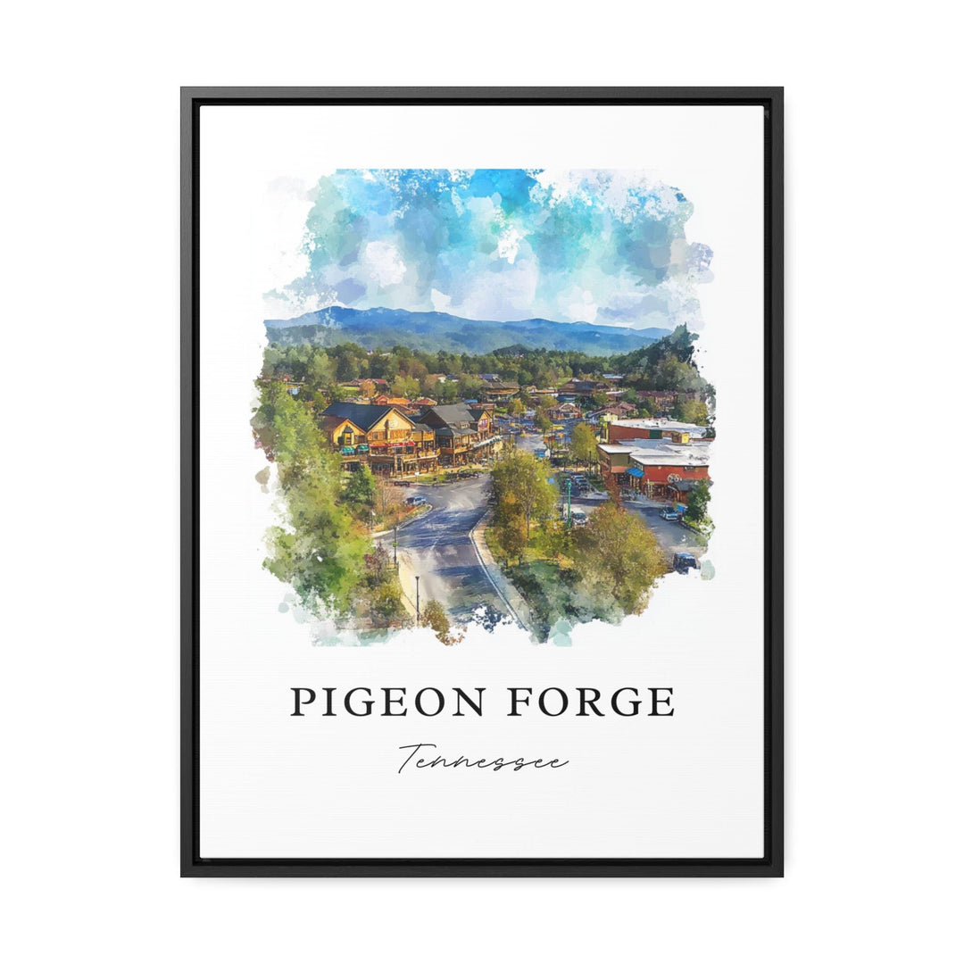 Pigeon Forge, USA – Watercolor Art Print