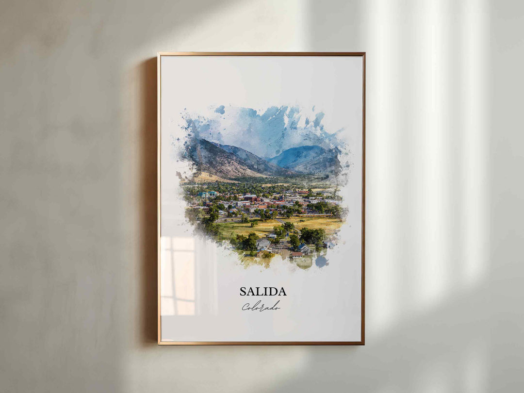 Salida, Colorado – Watercolor Art Print