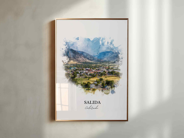 Salida, Colorado – Watercolor Art Print