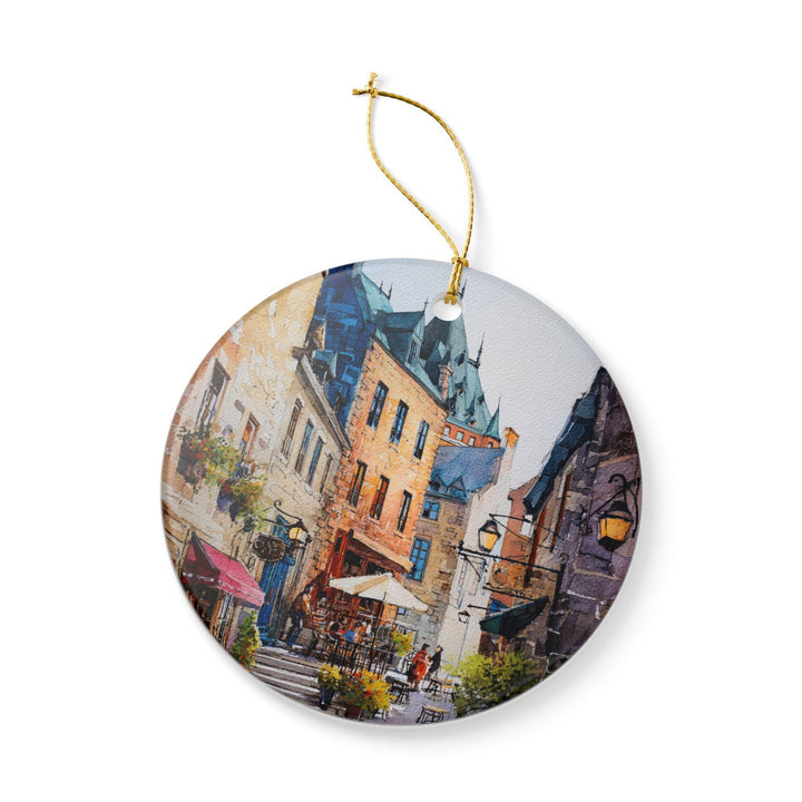 Quebec City Ornament: Unique Quebec Souvenir, Quebec City Xmas Decor, and Authentic Quebec Gift