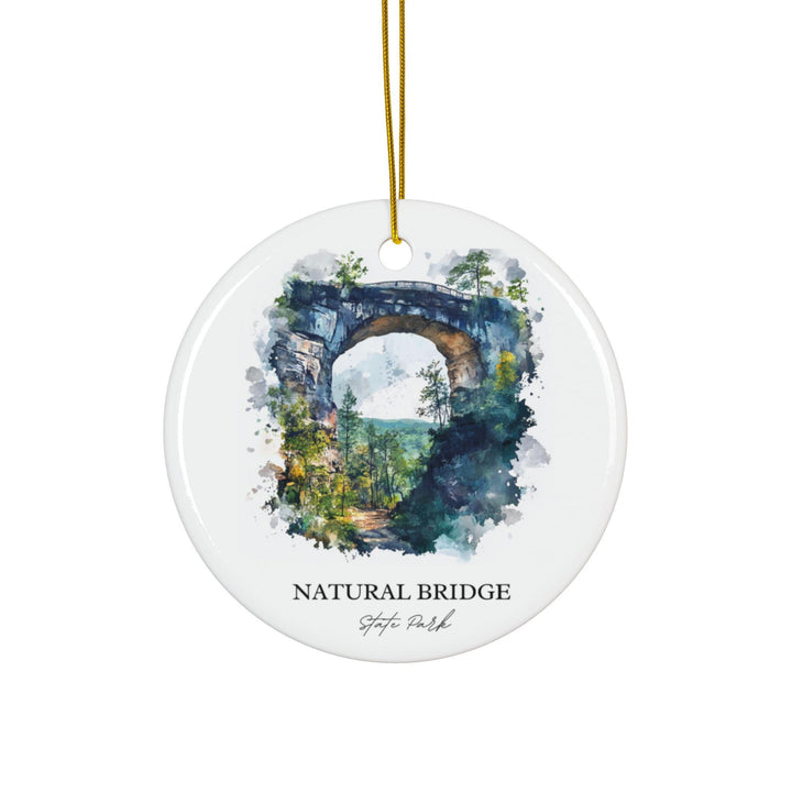 Nautral Bridge State Park Ornament: Unique Nautral Bridge Souvenir, Nautral Bridge Xmas Decor, and Authentic Nautral Bridge Gift
