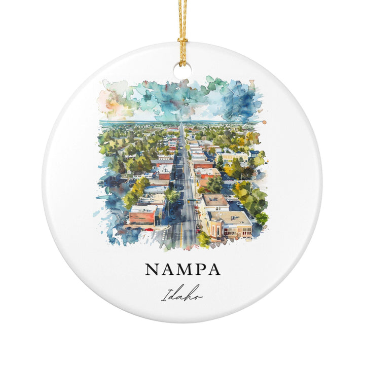 Nampa Idaho Ornament: Unique Nampa Souvenir, Nampa Idaho Xmas Decor, and Authentic Nampa ID Gift