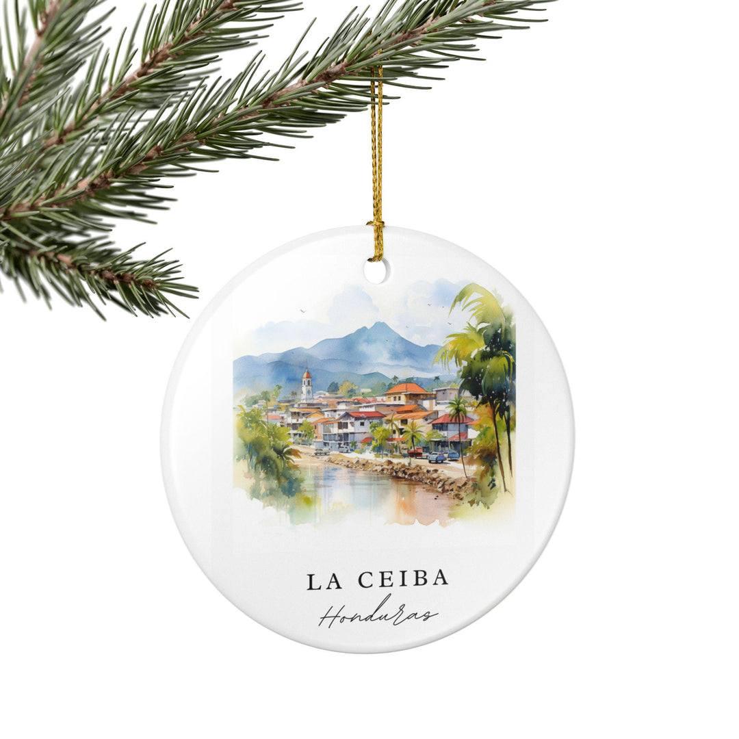 La Ceiba Ornament: Unique La Ceiba Souvenir, Honduras Xmas Decor, and Authentic La Ceiba Honduras Gift