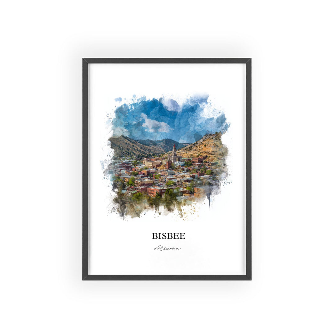 Bisbee, Arizona – Watercolor Art Print