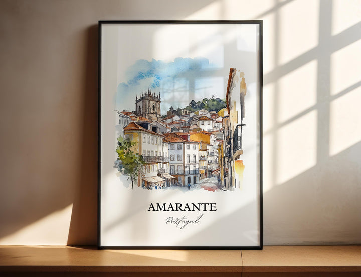 Amarante, Portugal – Watercolor Art Print