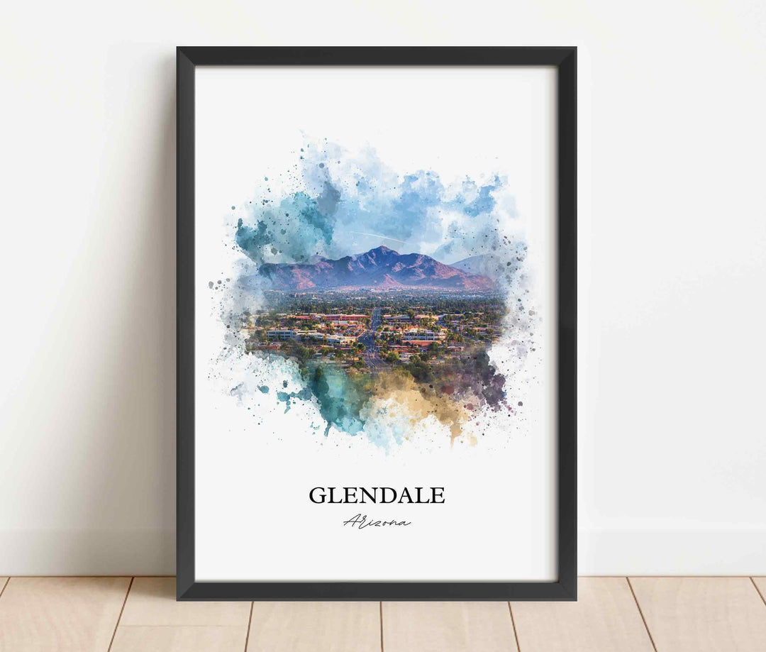 Glendale, Arizona – Watercolor Art Print