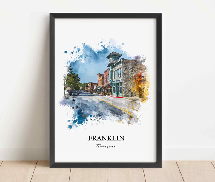 Franklin, Tennessee – Watercolor Art Print