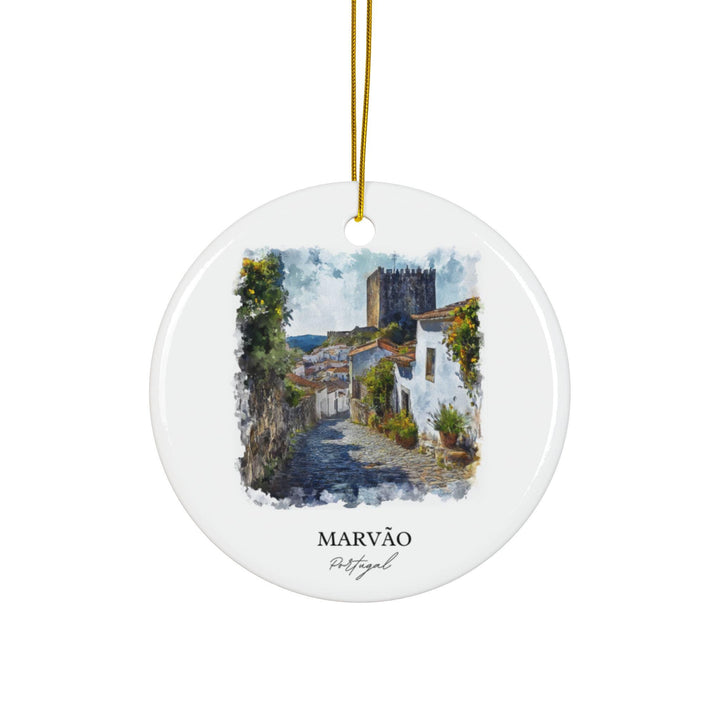 Marvão Portugal Ornament: Unique Marvao Souvenir, Marvao Xmas Decor, and Authentic Marvão Portugal Gift