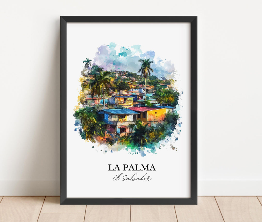 La Palma, El Salvador – Watercolor Art Print