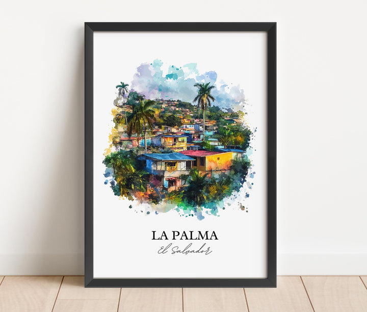 La Palma, El Salvador – Watercolor Art Print