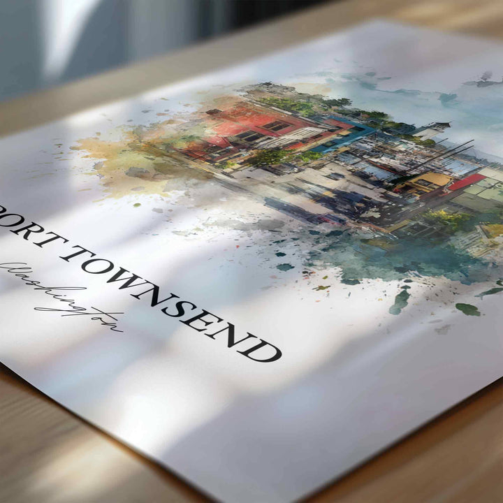 Port Townsend, Washington – Watercolor Art Print