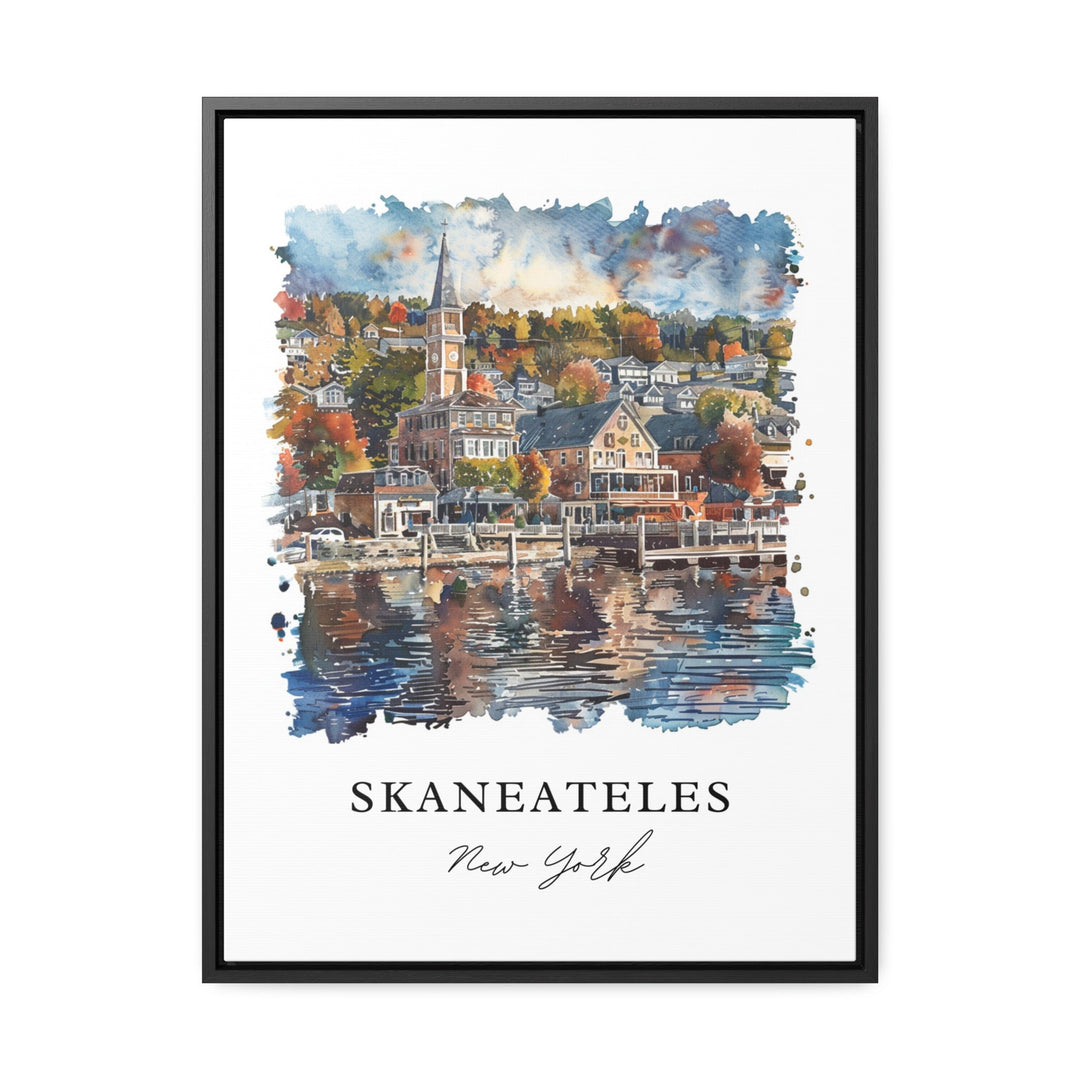 Skaneateles Wall Art, Onondaga County Print, Skaneateles NY Watercolor, Skaneateles NY Gift,