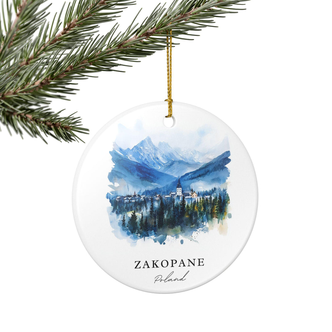 Zakopane Poland Ornament: Unique Zakopane Souvenir, Zakopane Xmas Decor, and Authentic Zakopane Poland Gift