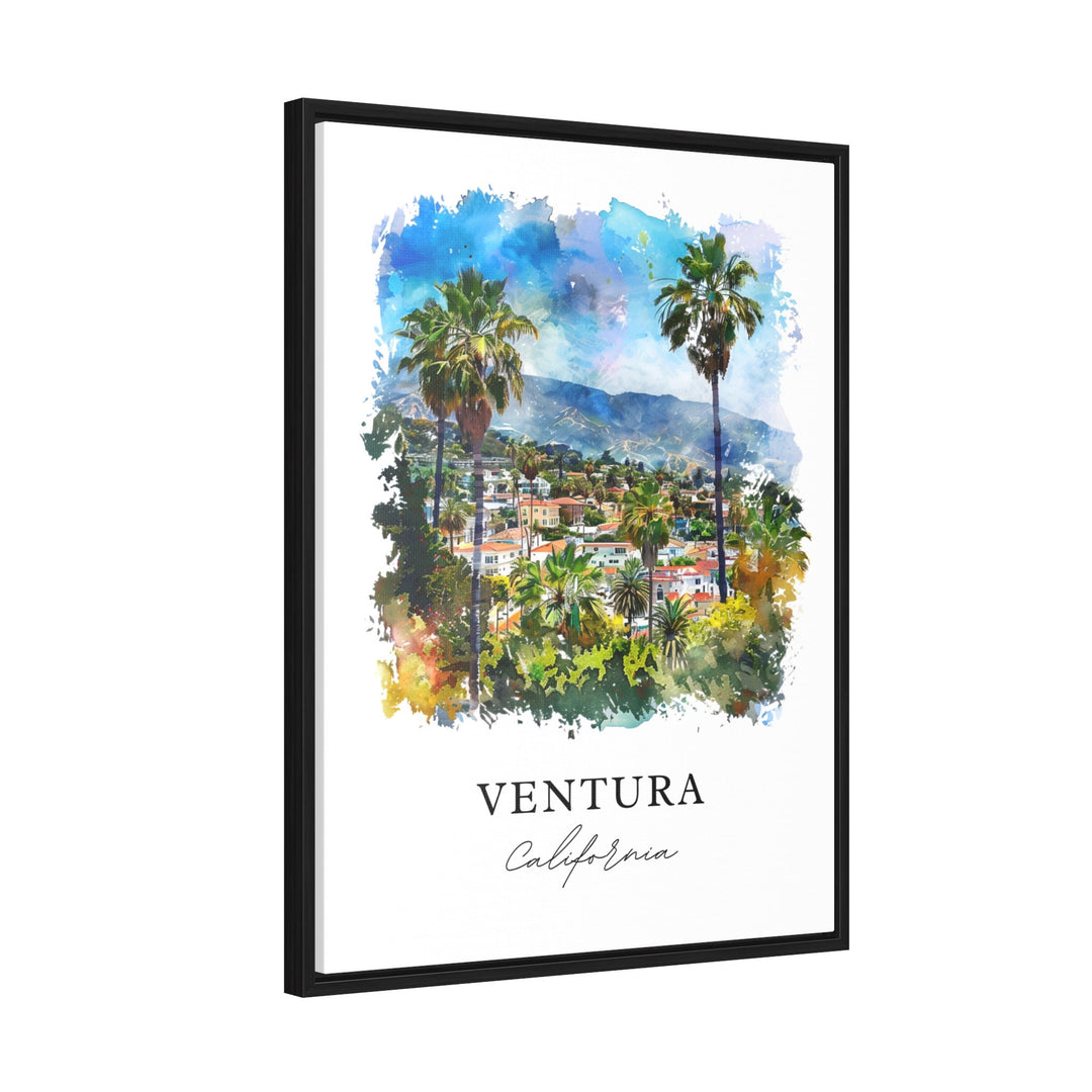 Ventura California Wall Art, Ventura CA Print, Ventura Watercolor, San Buenaventura Gift,