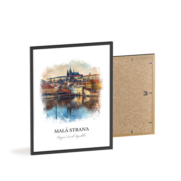Malá Strana, Czech Republic – Watercolor Art Print