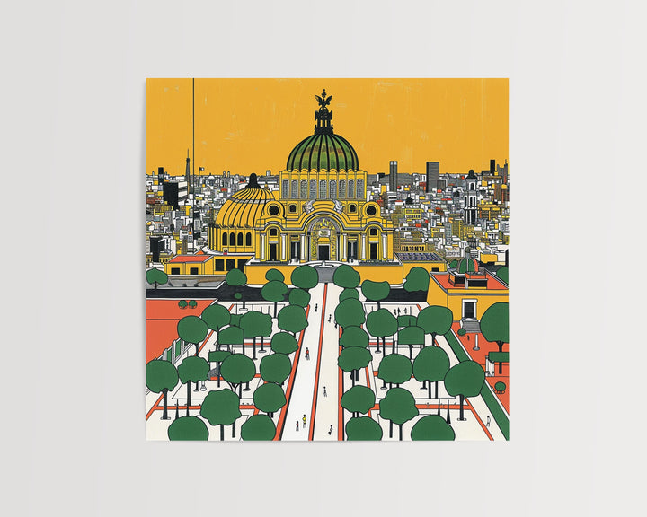 Unique Mexico City Art, Mexico City Print, Modern Mexico City Art, CDMX Gift, Travel Poster, Housewarming Gift