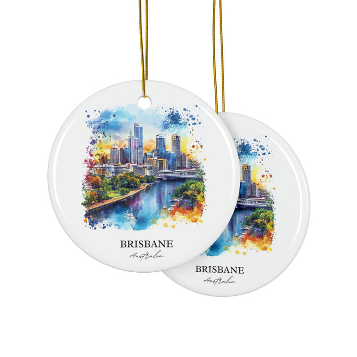 Brisbane Ornament: Unique Brisbane Souvenir, Brisbane Australia Xmas Decor, and Authentic Brisbane Gift