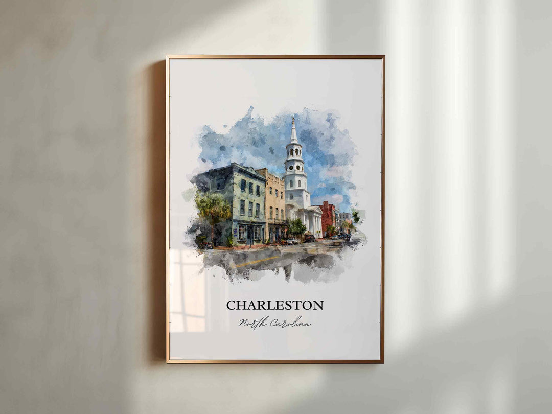 Charleston, South Carolina – Watercolor Art Print