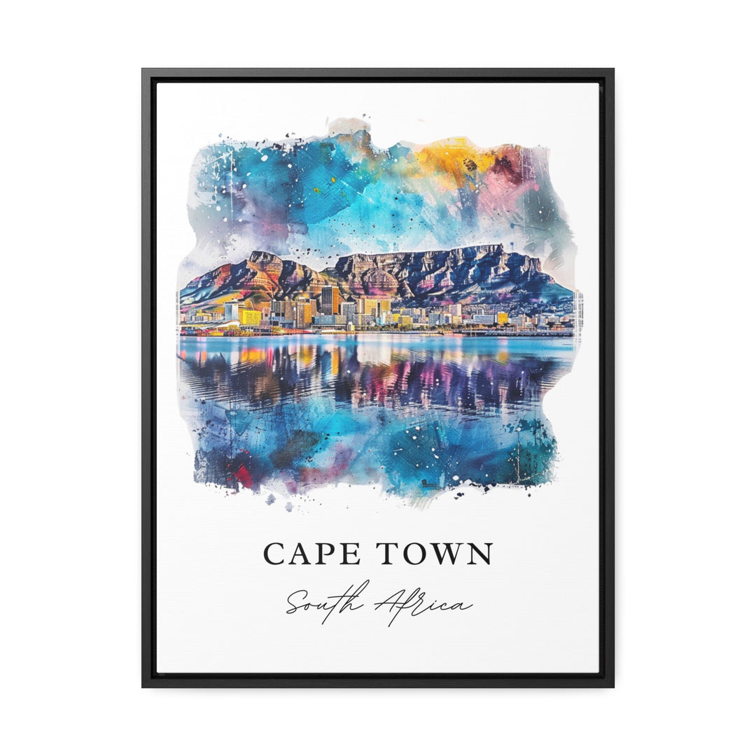 Cape Town Wall Art, Cape Town SA Print, Cape Town South Africa Watercolor, South Africa Gift,