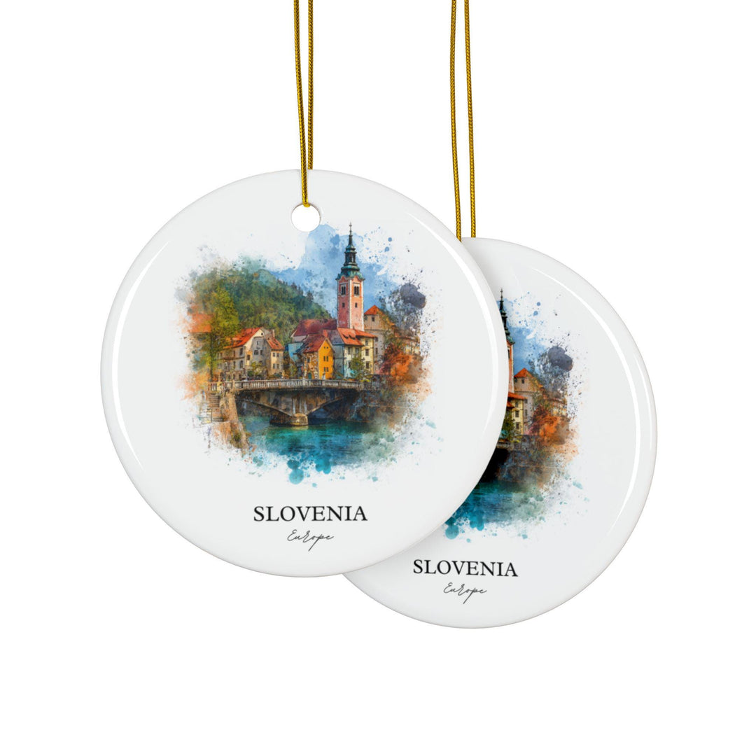 Slovenia Ornament: Unique Slovenia Souvenir, Slovenia Xmas Decor, and Authentic Slovenia Country Gift