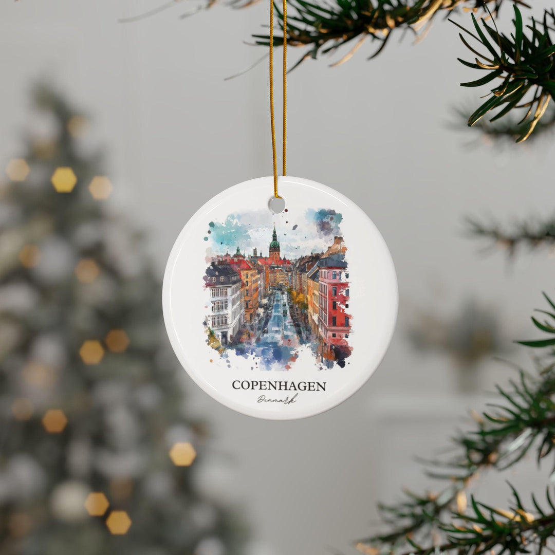 Copenhagen Ornament: Unique Copenhagen Souvenir, Copenhagen Xmas Decor, and Authentic Denmark Gift
