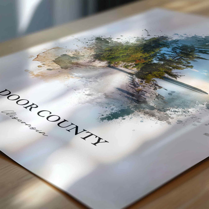 Door County, Wisconsin – Watercolor Art Print
