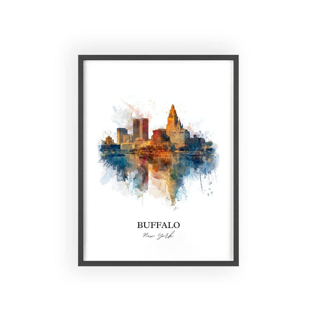 Buffalo, New York – Watercolor Art Print