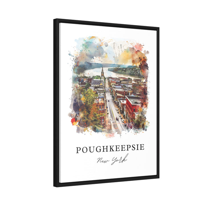 Poughkeepsie NY Wall Art, Dutchess County Print, Dutchess Cty Watercolor, Poughkeepsie Gift,