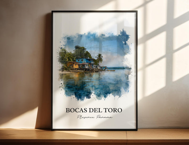 Bocas del Toro, Panama – Watercolor Art Print