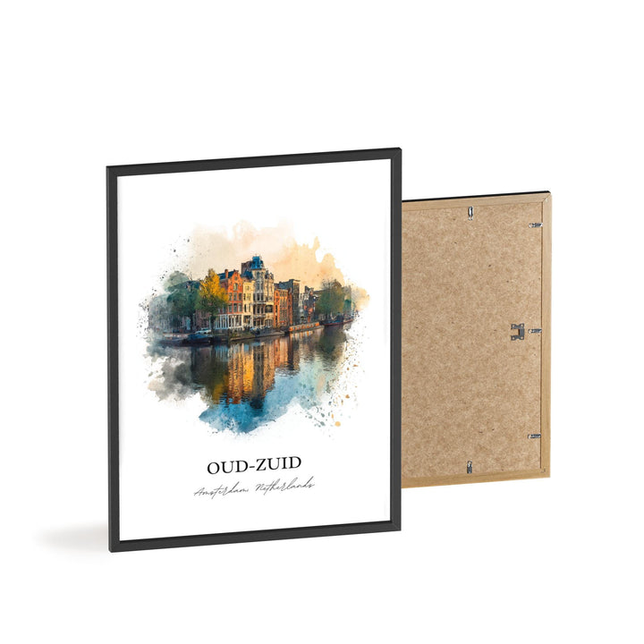 Oud-Zuid, Amsterdam – Watercolor Art Print