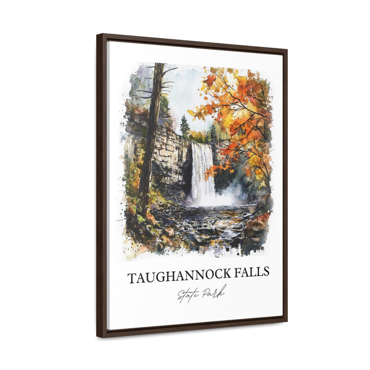 Taughannock Falls Wall Art, Trumansburg NY Print, NY Watercolor Art, Tompkins County Gift, Travel Print, Travel Poster, Housewarming Gift