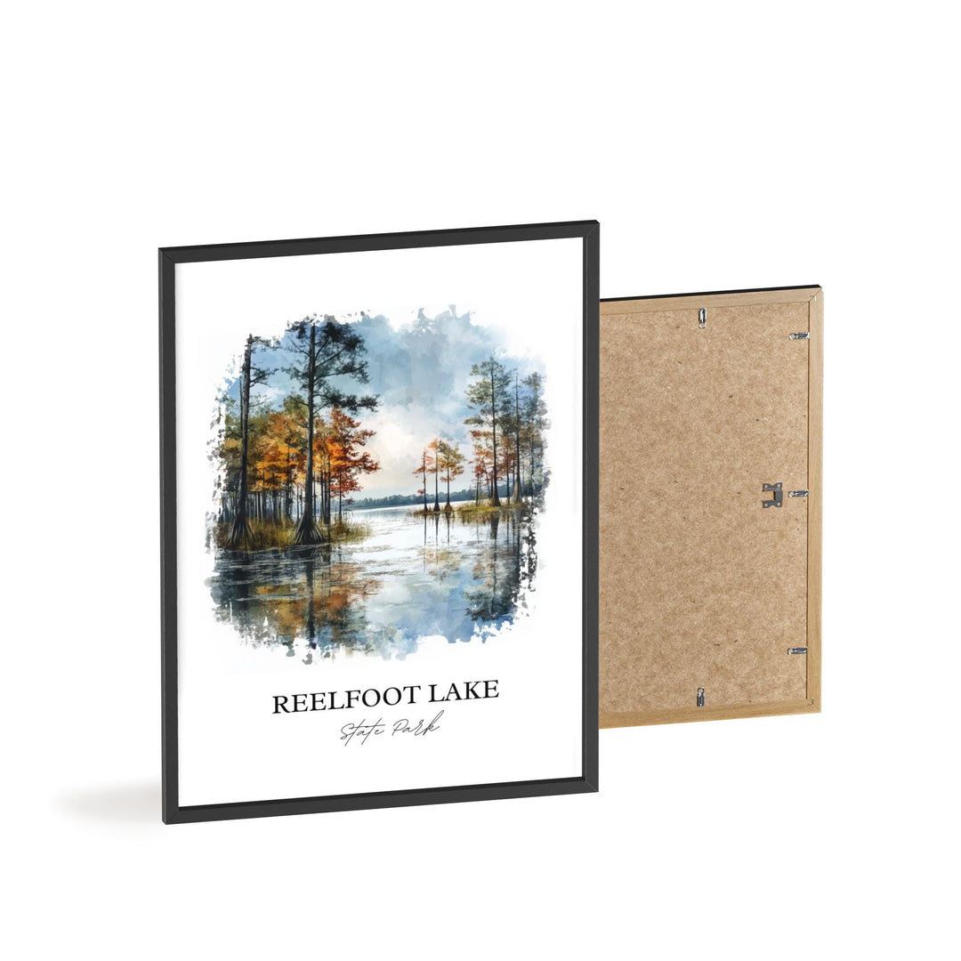 Reelfoot Lake Wall Art, Tiptonville Print, Tennessee Artwork, Reelfoot Lake State Park Gift, Travel Print, Travel Poster, Housewarming Gift