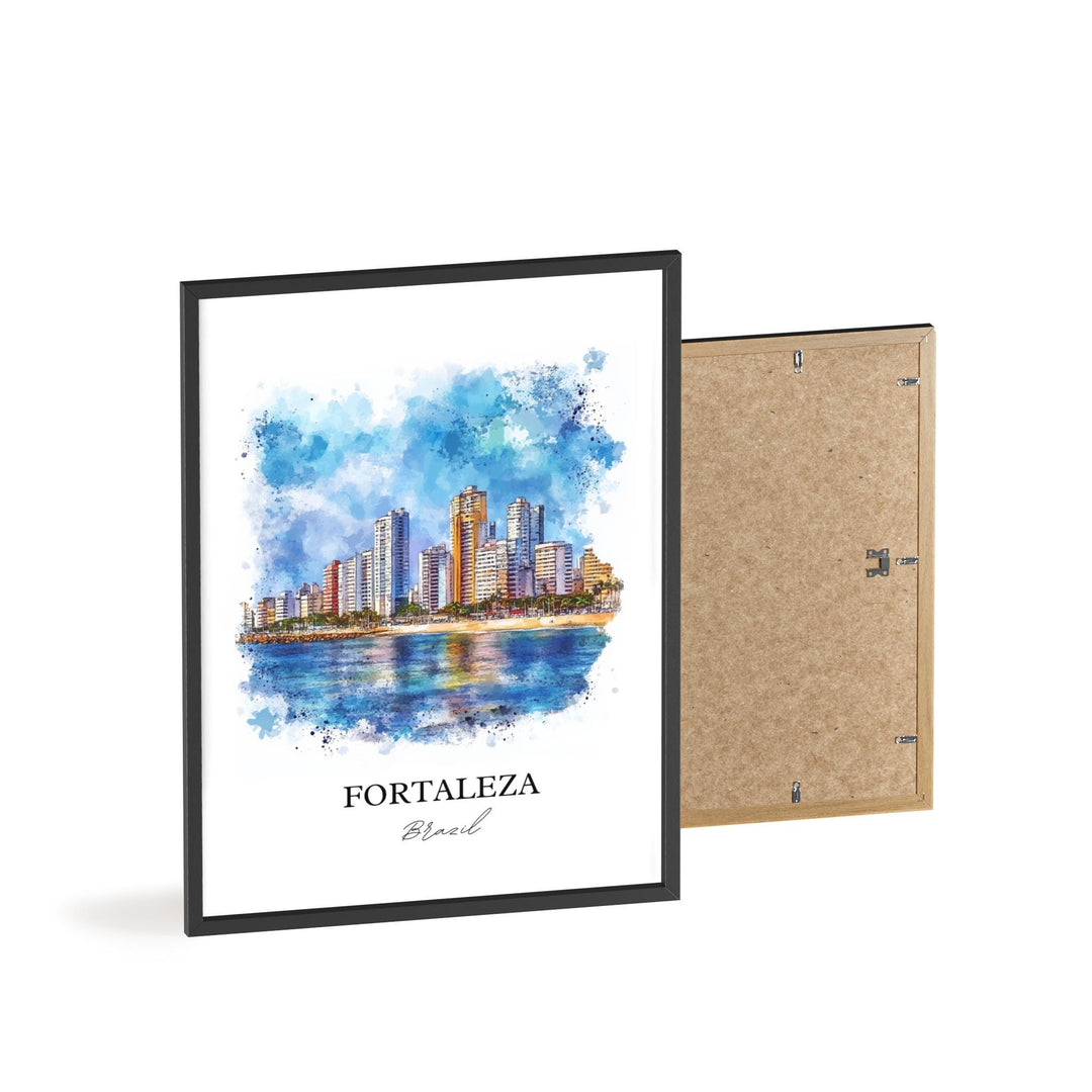Fortaleza, Brazil – Watercolor Art Print