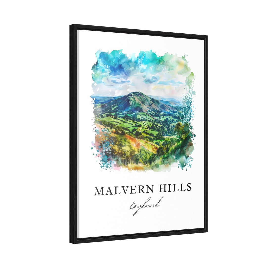 Malvern Hills UK Wall Art, Malvern Hills Print, Malvern Hills Watercolor, Malvern Hills England Gift, Travel Poster, Housewarming Gift