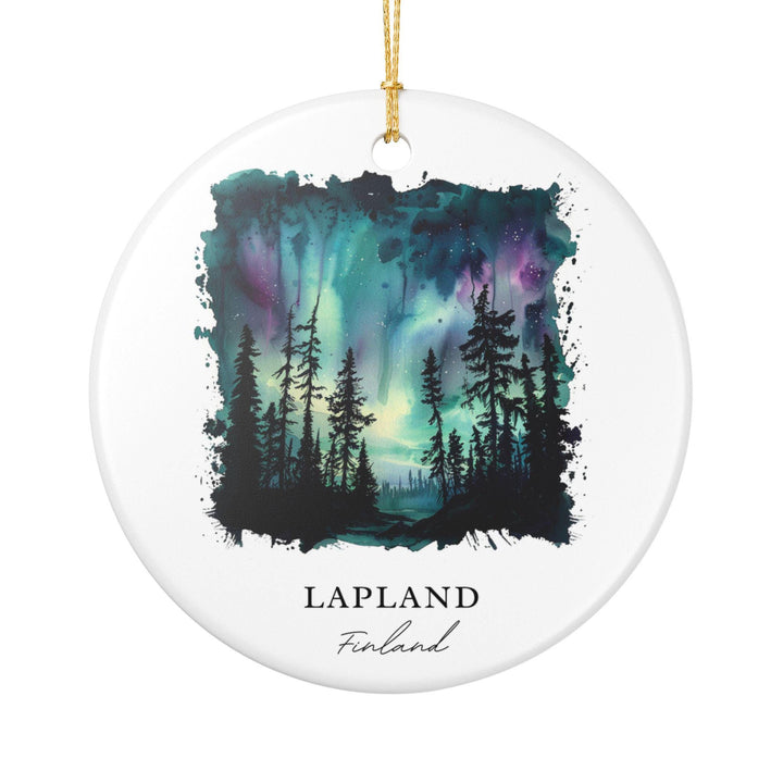 Lapland Finland Ornament: Unique Lapland Souvenir, Lapland Finland Xmas Decor, and Authentic Finland Gift