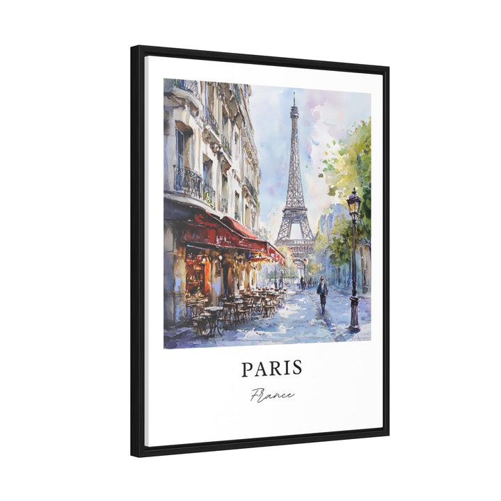 Streets of Paris Wall Art, Paris France Print, Paris Watercolor Art, Paris France Gift, Travel Print, Travel Poster, Housewarming Gift
