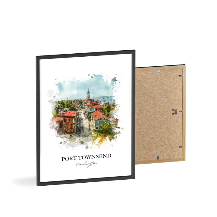 Port Townsend, Washington – Watercolor Art Print