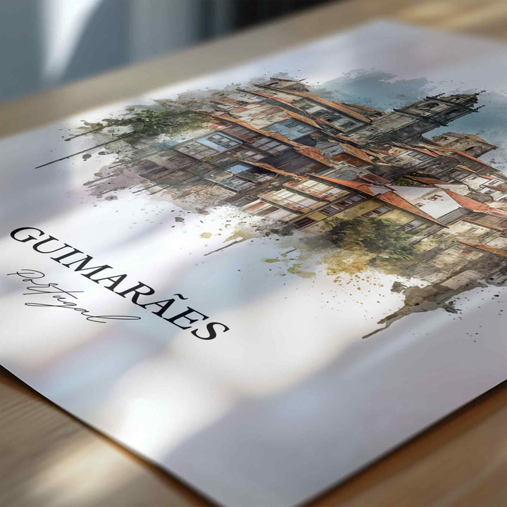 Guimarães, Portugal – Watercolor Art Print