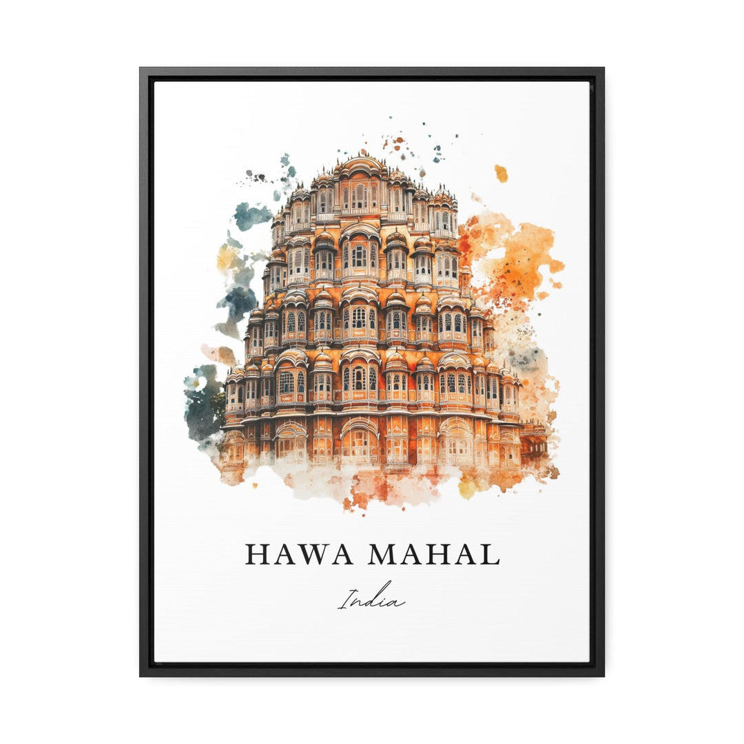 Hawa Mahal Wall Art, Jaipur Print, Rajasthan Watercolor Art, Hawa Mahal India Gift,