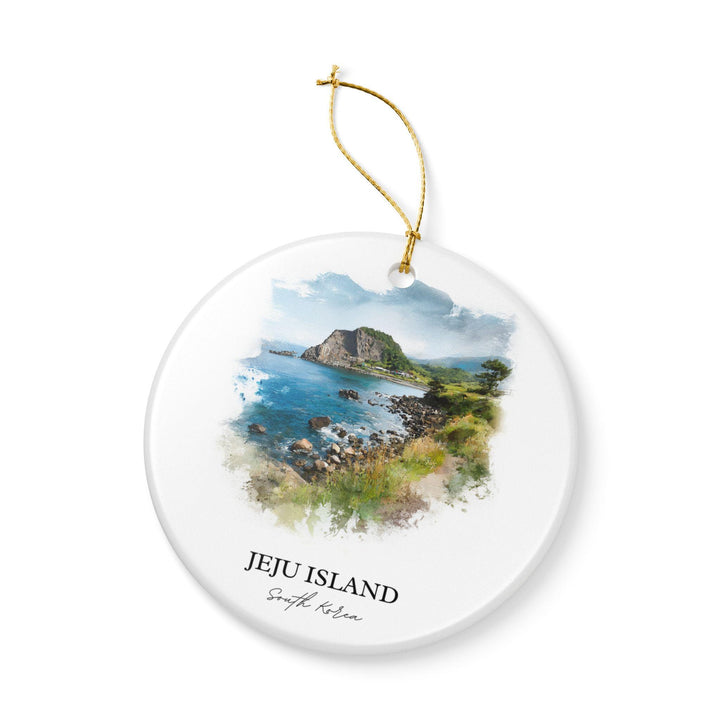 Jeju Island, South Korea Ornament: Unique Jeju South Korea Souvenir, South Korea Xmas Decor, and Authentic South Korea Gift
